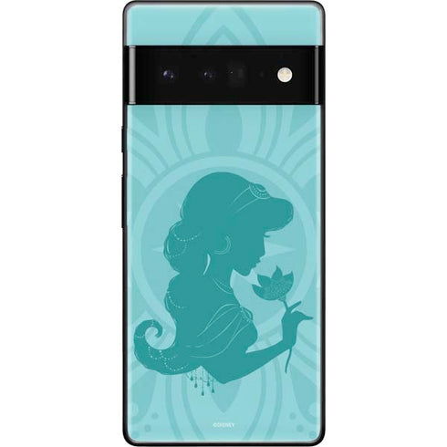 Disney Aladdin Princess Jasmine Silhouette Flower Google Pixel 6 Pro Skin